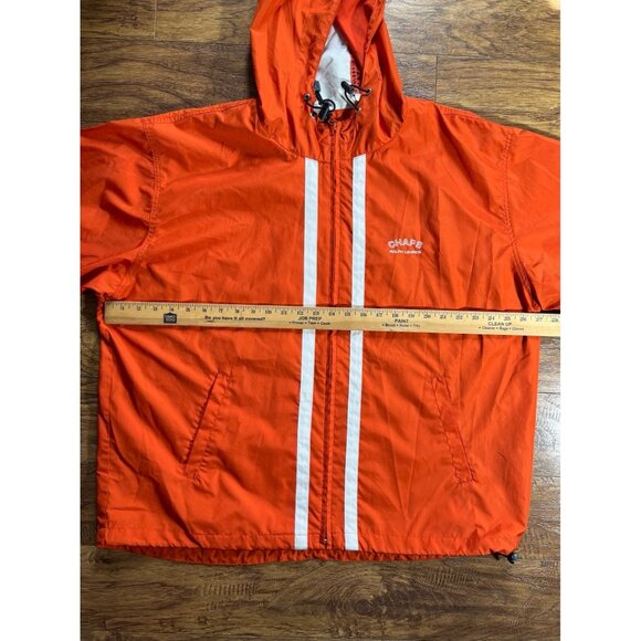 Chaps Ralph Lauren Jacket Mens L Orange Lightweight Windbreaker Zipper Fall - Picture 6 of 9
